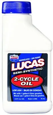 LUCAS OIL 2-Cycle/ 2-Stroke SEMI-Synthetic Pre-Mix Engine Oil 2.6oz • $7.86