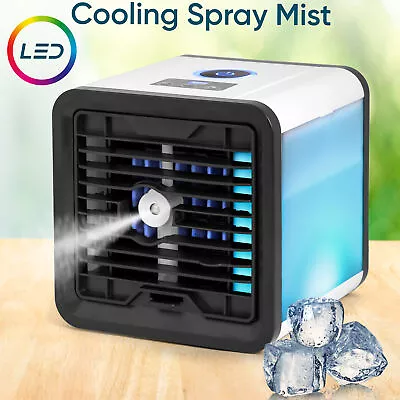 Mini Air Cooler Fan Portable Conditioner Humidifier Purifier USB Room Cooling  • £12.99