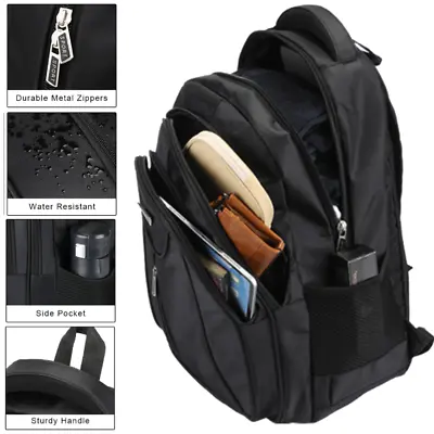 50L-Women Men Laptop Backpack Waterproof Rucksack-Travel Hiking Sport School Bag • £13.09