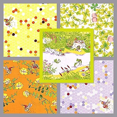 FAT QUARTER Heather Ross Briar Rose Bees Crickets Frogs YOU CHOOSE • $24.72