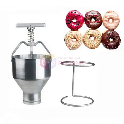 Manual Donut Depositor Medu Vada Dropper Plunger Dough Batter Dispenser Hopper • $119.99