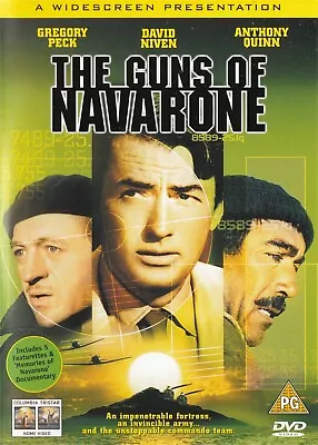 The Guns Of Navarone - David Niven Gregory Peck - NEW Region 2 DVD • £4.89