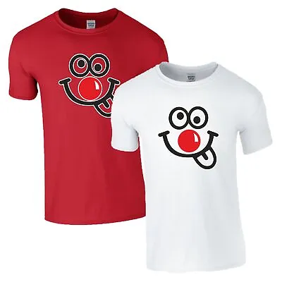 Red Nose Day T Shirt Comic Relief 2024 Charity Funny Face Smile Shirts Men Top • £9.99