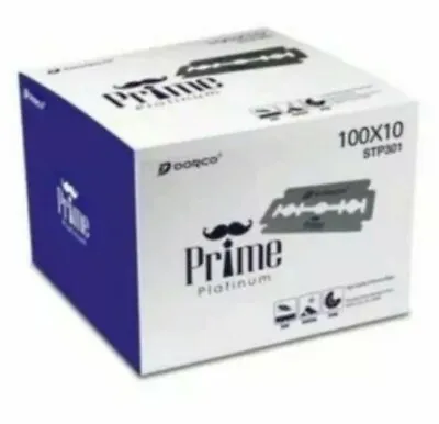 $81.99 • Buy Dorco Prime Platinum Double Edge Razor Blades-1000 BLADES BRAND NEW-FAST SHIP(V)