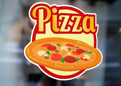 £8.10 • Buy Pizza Sign Glass Take Away Fast Food E Large Self Adhesive Window Shop Sign 3205