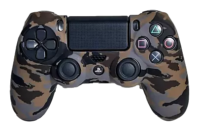 $9.90 • Buy Silicone Cover For PS4 Controller Case Skin - Brown Camo