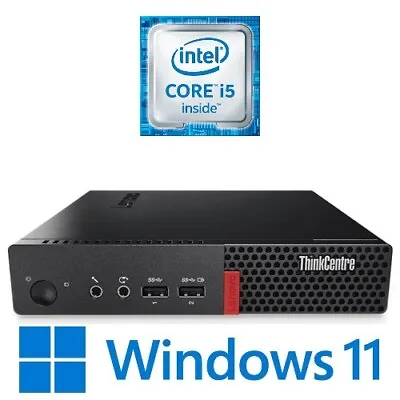 Lenovo ThinkCentre M720q Tiny Intel I5 8400T 16G 256G/500G/1TB SSD WiFi Win 11P • $299