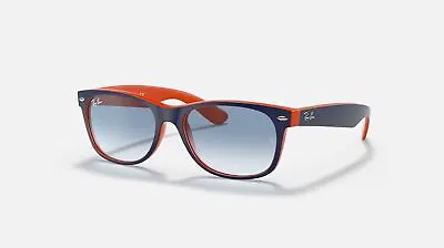 Ray-Ban New Wayfarer Color Mix Blue Orange/Light Blue Gradient 52 Mm Sunglasses • $112.67