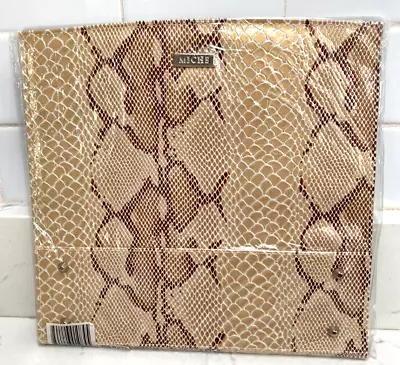 Miche JEN Classic Shell Cream/Beige Faux Leather Reptile Snake Skin New-Unused • $14.95