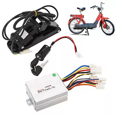24V 500W Speed Motor Controller And Throttle Pedal With Lock Keys For Ele UK MAI • £34.29