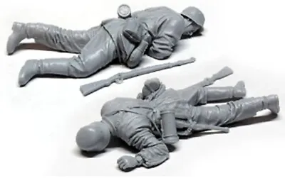 1/35 Resin Figure Model Kit 1 German Infantry Soldier Killed Dead WW2 Unpainted • $13.79