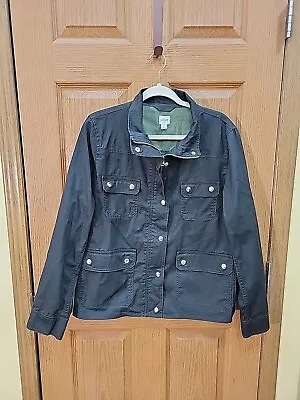 J Crew Jacket Womens Extra Large Military Green Utility Field • $34.99