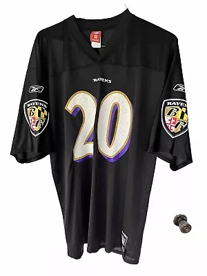 Baltimore Ravens Ed Reed #20 Reebok Black Jersey NFL Players Football XL • $44.99