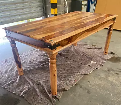 Solid Sheesham Wood 180cm Dining Table (E452) • £75