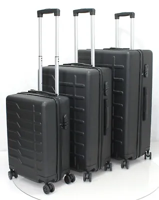 £24.99 • Buy Hard Shell ABS Suitcase 4 Wheel Travel Luggage Cabin Trolley Lightweight Bag UK
