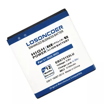 LOSONCOER 3150mAh EB575152LU Battery For Samsung Galaxy I9000 Battery I9003 I900 • £18.06