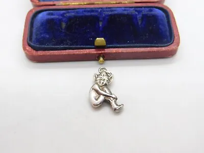 Sterling Silver Cornish Pixie Charm Pendant Vintage C1970 • $31.94