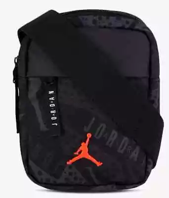 Nike Jordan Waist Bag Fanny Pack Belt Festival Pouch Crossbody BLACK RED NEW $40 • $27.45