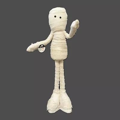 Halloween Mummy Decor Standing 19in Posable Arms - Long Legs Muslin Cloth Doll • $35