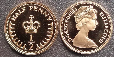 £9.99 • Buy 1971-1984 Elizabeth II Decimal 1/2p Half Pennies Proof - Choose Your Year
