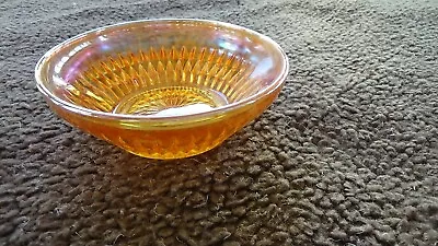 Vintage Compressed Glass Orange Relish/candy Bowl • $9.24