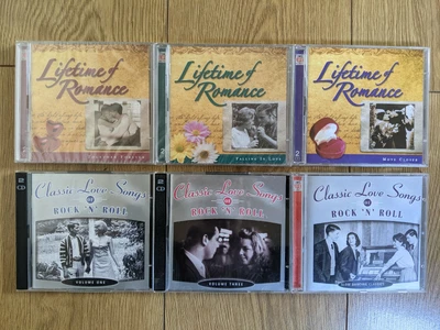 £9.95 • Buy Time Life LIFETIME OF ROMANCE + CLASSIC LOVE SONGS OF ROCK N ROLL Cd Sets Bundle