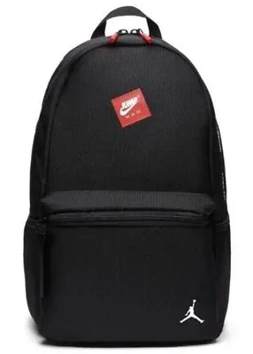Nike Air Jordan Jumpman Square Logo Large Backpack In Black NWT • $38.85