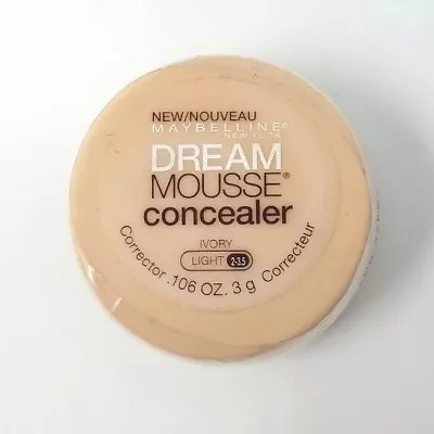 Maybelline New York Dream Mousse Concealer Ivory Light 2-3.5 0.106 Oz NEW SEALED • $14.99