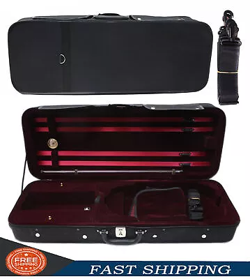 NEW 4/4 Full Size Viola Case Oblong Viola Case With Straps & Music Sheet Bag US • $144.68
