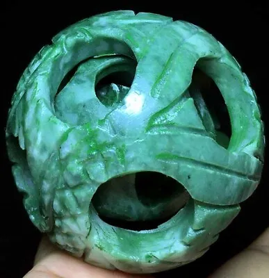 $0.27 • Buy 92g Natural Ball-in-ball Carving Aventurine Crystal Ball Sphere Healing H78