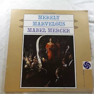 Mabel Mercer Merely Marvelous   Record Album Vinyl LP • $4.04