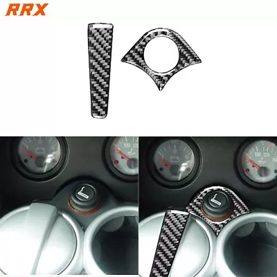 For Mini Cooper R50 R53 02-04 Carbon Fiber Console Cigarette Lighter Cover Decal • $14.99