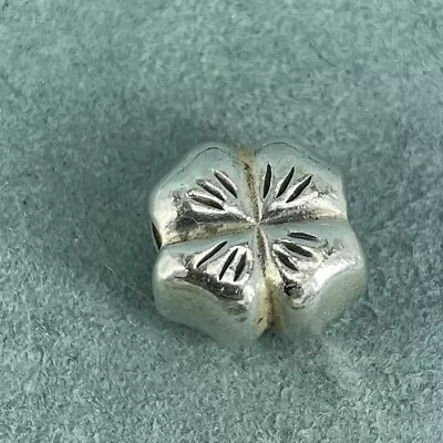 Pandora Charm Lucky Four Leaf Clover 925 Sterling Silver ALE • £12