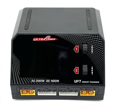 UltraPower UP7 AC 200W / DC 400W Dual Port Multi-Chemistry Smart Charger • $159.99