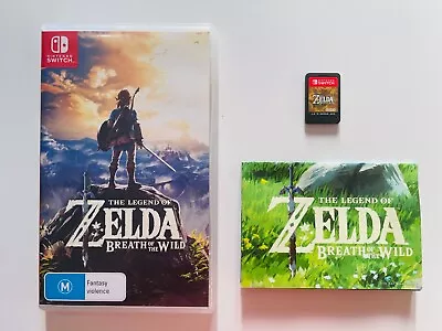 The Legend Of Zelda Breath Of The Wild Nintendo Switch + Poster - Free Post • $69.95