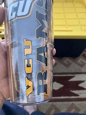 Tervis Tumbler 24 Oz NCAA VCU Rams W/ Black Lid • $13.90