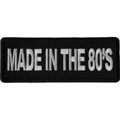 Made In The 80's  Sew On Iron On  Biker Vest Jacket Patch • $4.75