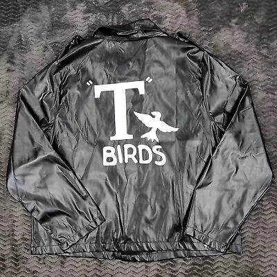 Grease T Birds Jacket Mens XL Black Moto Cosplay Danny Zuko Halloween Costume • $28.71