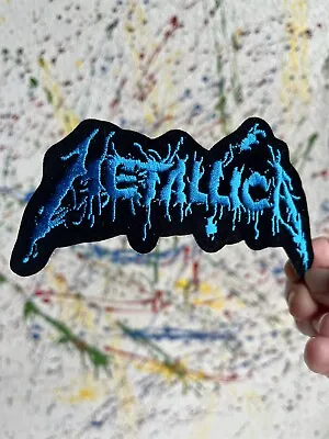 Metallica Iron On Patch Drippy Blue • $5.99