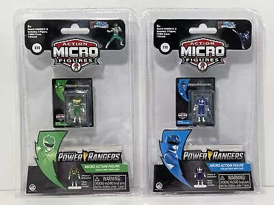 World's Smallest Micro Action Figure Power Rangers Green & Blue Rangers • $19.99