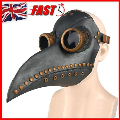 £8.95 • Buy Halloween Plague Doctor Mask Fancy Dress Party Costume Bird Long Nose Beak UK