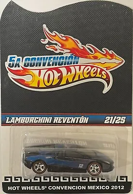 Blue Lambo REVENTON Hot Wheels 2012 Mexico Convention 21/25 EXTREAMLY RARE • $555.55