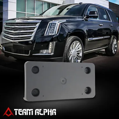 Fits 2015-2020 Cadillac Escalade Front Bumper License Plate Mount Bracket Holder • $74.89