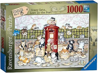 Ravensburger - Crazy Cats... Lost In The Post  1000pc Jigsaw Puzzle • £11.04