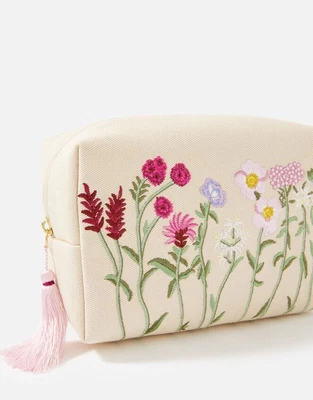 £14.99 • Buy New With Tags Accessorize Floral Embroidered Wash Bag
