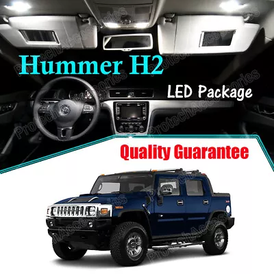 White Interior LED Lights Bulbs Package Kit For 2003 - 2007 2008 2009 Hummer H2 • $18.99