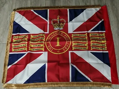 The Lancashire Fusiliers 1st Bn Queens Colours Flag.  • £30