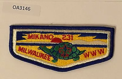 Boy Scout OA 231 Mikano Lodge Blue Border Flap • $5