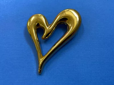 Vintage Brooch Pin Monet Heart • $12.50