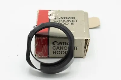 Canon Genuine Canonet Lens Hood 5 For The Canonet QL17 G-III - Boxed • £29.99